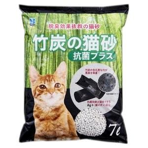 竹炭の猫砂 抗菌プラス １個