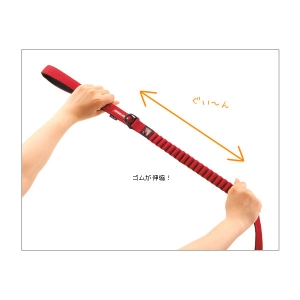固めの弾力性がある太いバンジーロープ。//多少の力では伸びきりません。