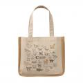 猫図鑑　ジュートキャンバスバッグ