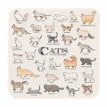 猫図鑑  ガーゼハンカチ