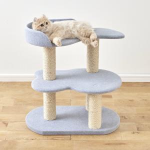 キャットタワー プティ（高さ63cm 据え置き型 日本製 シニア猫 子猫）