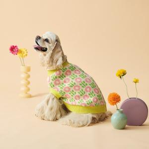 【PEPPY LIFE】着せるのらくちんウェア(背中開き) フラワーニット・5号 【PEPPY LIFE】着せるのらくちんウェア(背中開き) フラワーニット・5号