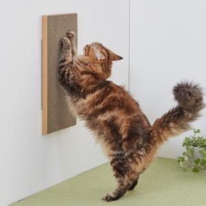 ＜ペピイ＞ 吸着壁に貼れる猫の爪とぎ ダンボール・1枚画像