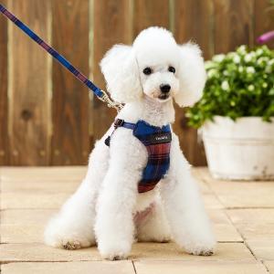 Toto&Pal(トトパル) ウォームチェックフィットハーネス ブラウン・LL Toto&Pal(トトパル) ウォームチェックフィットハーネス ブラウン・LL