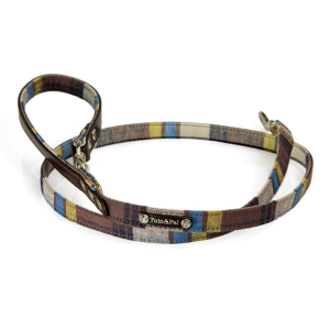 Toto&Pal(トトパル)ウォームチェックリード ブラウン・120×1.5 Toto&Pal(トトパル)ウォームチェックリード ブラウン・120×1.5