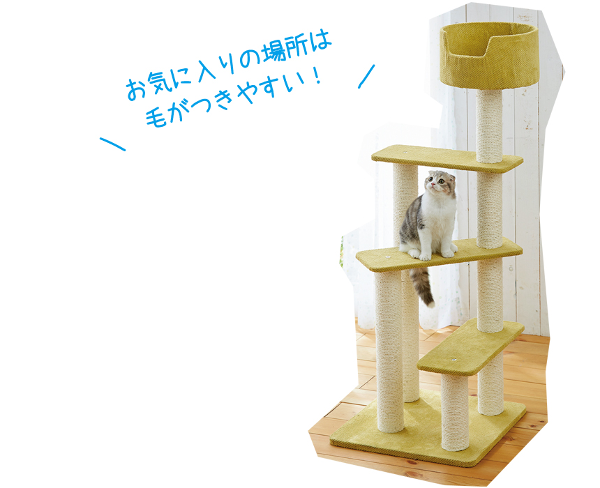 お気に入りの場所は毛がつきやすい