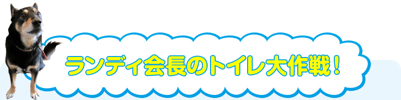 ランディ会長のトイレ作戦!