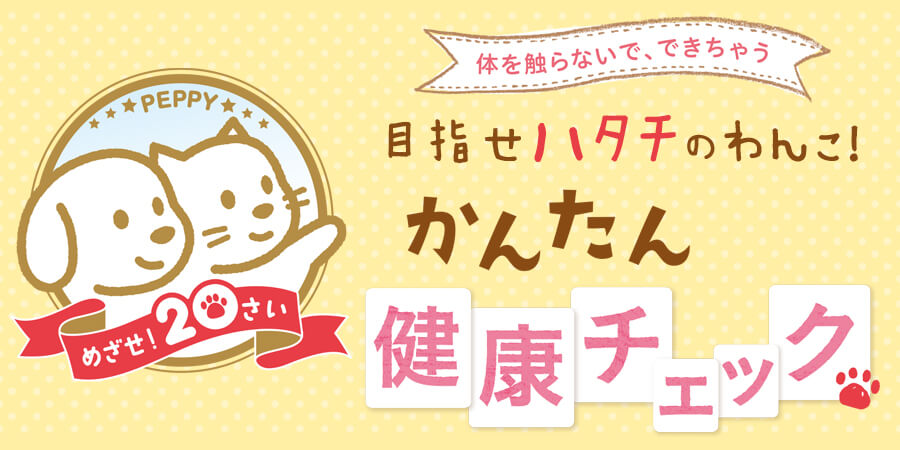 目指せハタチのわんこ!かんたん健康チェック