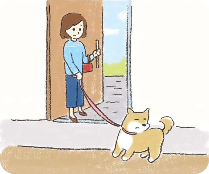 犬が散歩を嫌がる