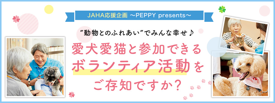 愛犬愛猫と参加できるボランティア活動をご存知ですか?